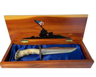 Limited-edition Iwo Jima commemorative Bowie knife