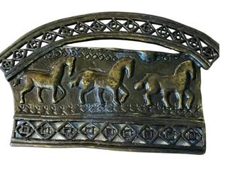 Vintage Scandinavian Bronze Animal Brooch
