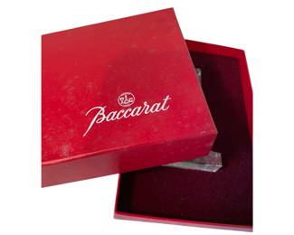 Baccarat crystal numeral "1" figurine paperweight