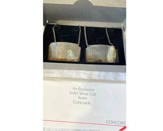 British Airways Concorde Sterling Decanter Labels