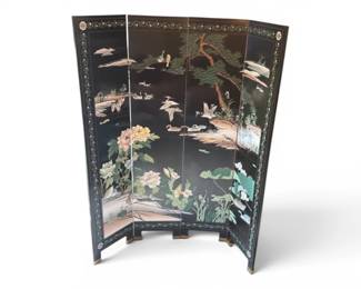 Chinese Lacqured room divider