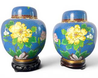 Cloisonne Ginger jars