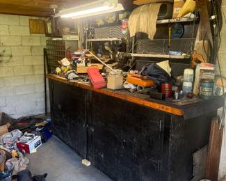 Various tools and car items