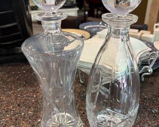 Towle crystal decanters