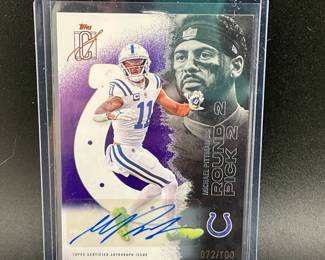 Autographed & Numbered Football Card