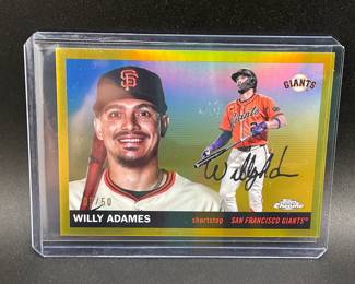 Willy Adames Numbered & Autographed Card
