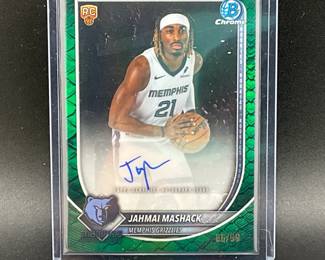 Autographed & Numbered Jahmai Mashack Card