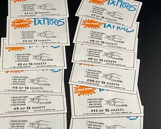 Nicktoons Tattoo Cards