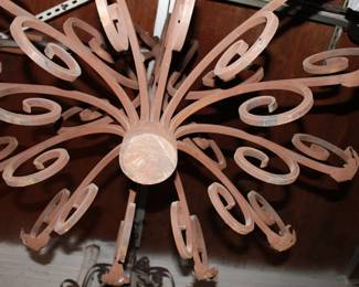 rustic iron chandelier