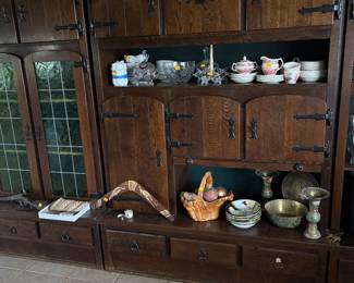 German Shrunk Wall Unit Natural Wood