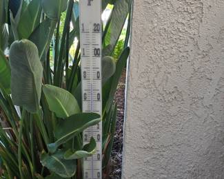 Very tall garden thermometer