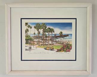 San Clemente Pier print Jim Krogle 1994