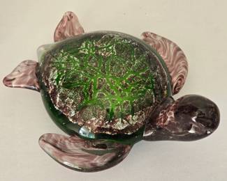 Studio art glass turtle