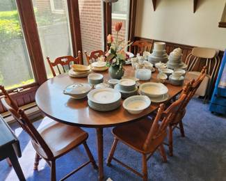 Dinette Set, Royal Swirl and Noritake Mavis China