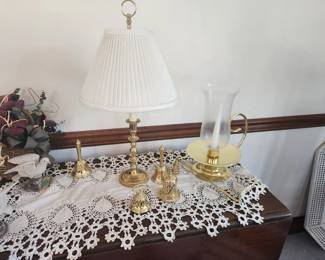 More Baldwin Brass, Crochet items, etc