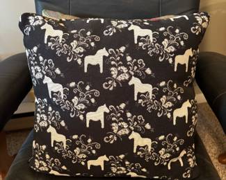 Kurbits mini Swedish Dala Horse Accent Pillow 