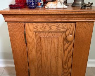 Oak Accent Cabinet 