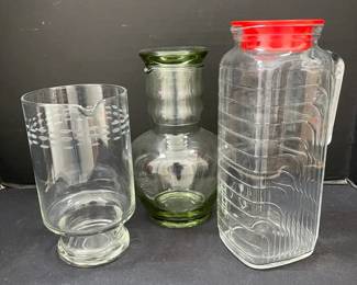 Dunbar Glass Co Carafe With Drinking Glass Lid Other Vintage Beverage Pitchers