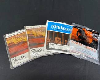 Guitar Strings Fender Electric 150 And Acoustic Strings