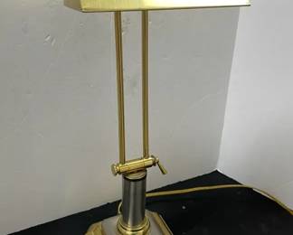 Brass Piano Lamp With Adjustable Shade