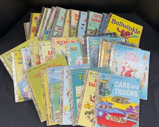 Large Lot Of Vintage A Little Golden Books