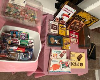 Baseball cards and collector items 