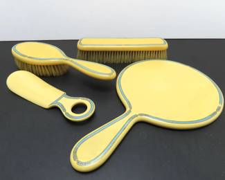 Vintage Art Deco Celluloid Vanity / Dresser Set