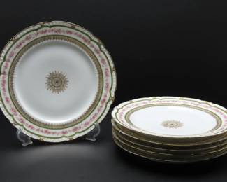 Lot of 6 Beautiful Gerard, Dufraisseix & Abbot (GDA) Limoges Plates - Made in France 1900-1941