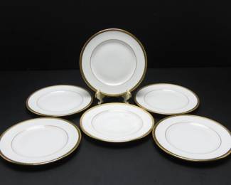 Lot of 6 Lenox For Tiffany & Co. 5" Bread Plates (1906-1931)