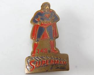 Rare 1940's Superman #143 Fleischer Studios Animated Cartoon Premium Pin