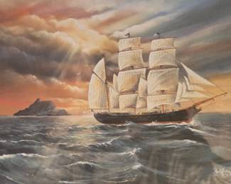 "Leaving Ireland" print