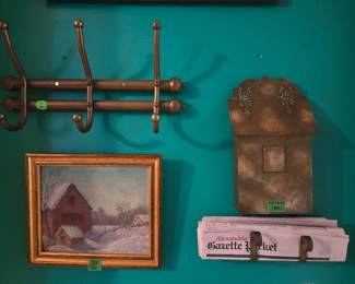early brass mailbox