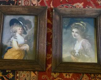 Pair of old Gainsborough prints
