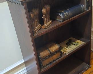 vintage bookshelf