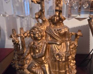 pair of Victorian mantle sconces