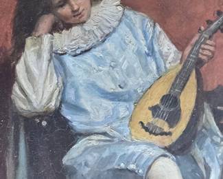detail of original oil on board