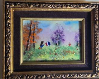 Enamel on copper by Cardin