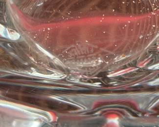 Art Vannes, France MCM style crystal centerpiece bowl