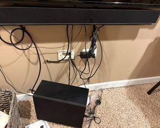 Vizio soundbar and sub woofer