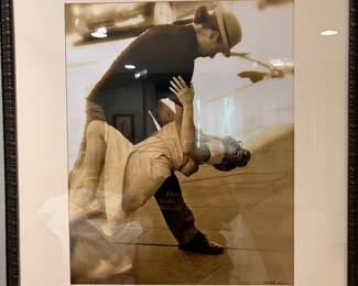Sepia tint photographs of dancing in NOLA