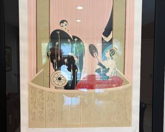“Logo de Theatre” by Erte (1892-1990), 1984, hand signed serigraph and numbered 150/300
