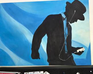 Portrait of Michael Jackson, acrylic on canvas