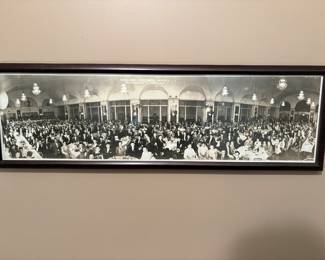 Panoramic photo from a 1934 banquet