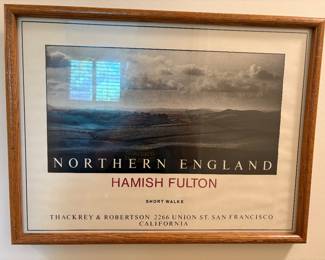 framed Hamish Fulton poster