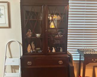 China cabinet and display pieces