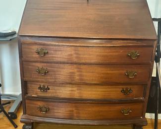 Mahogany Drop-Front Secretary Desk