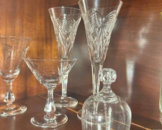 Crystal stemware and barware collection