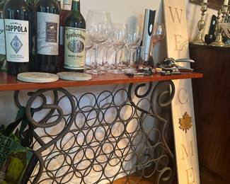 Wine bar accessories and stemware collection