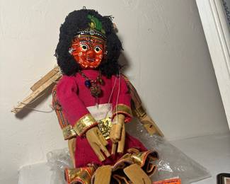 Handcrafted Nepalese marionette doll