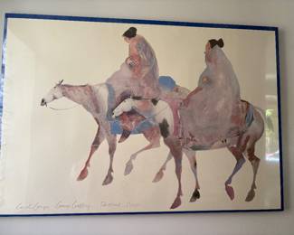 nicely framed vintage prints and art posters